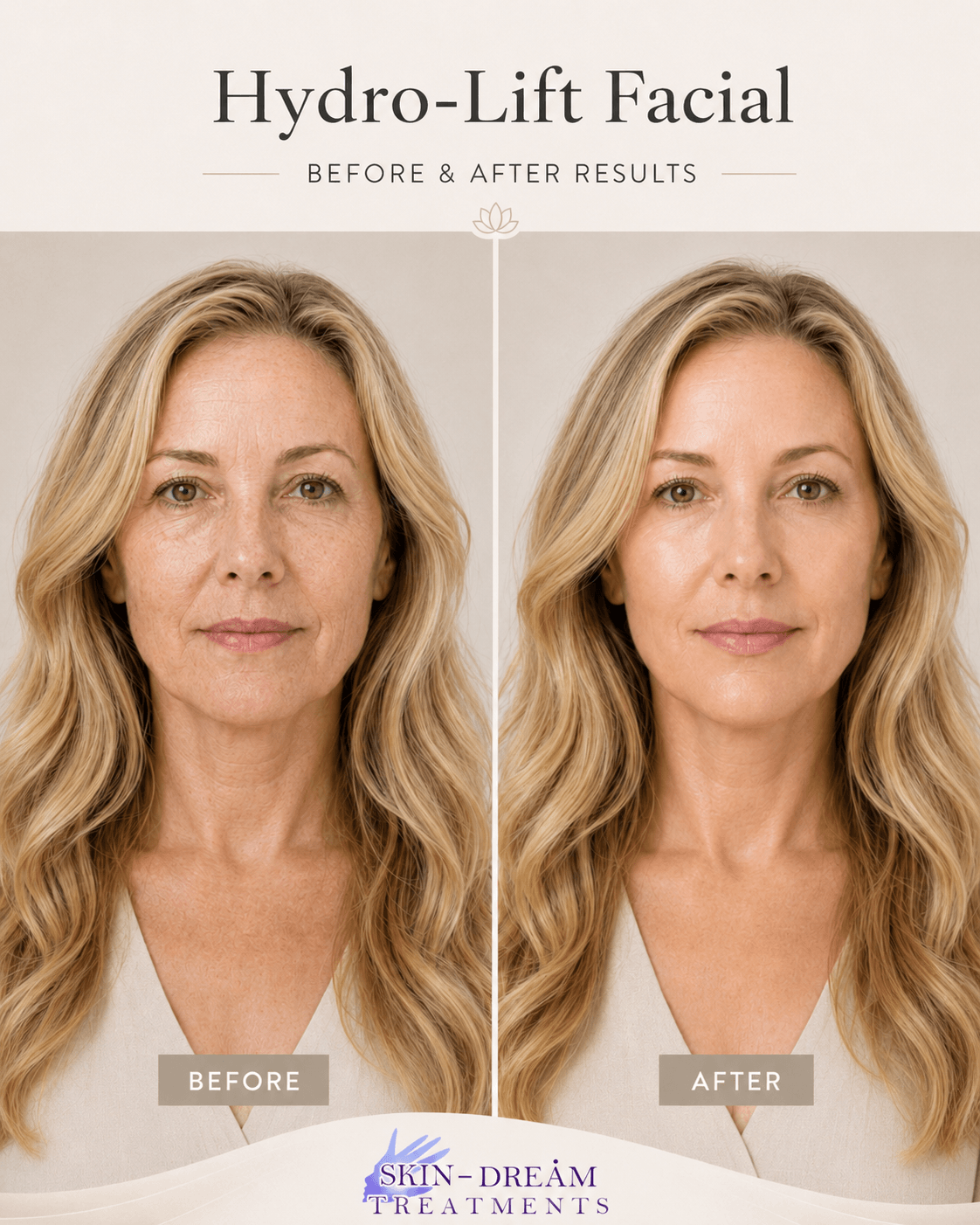 Hydro-Lift Facial Before and After Example 4