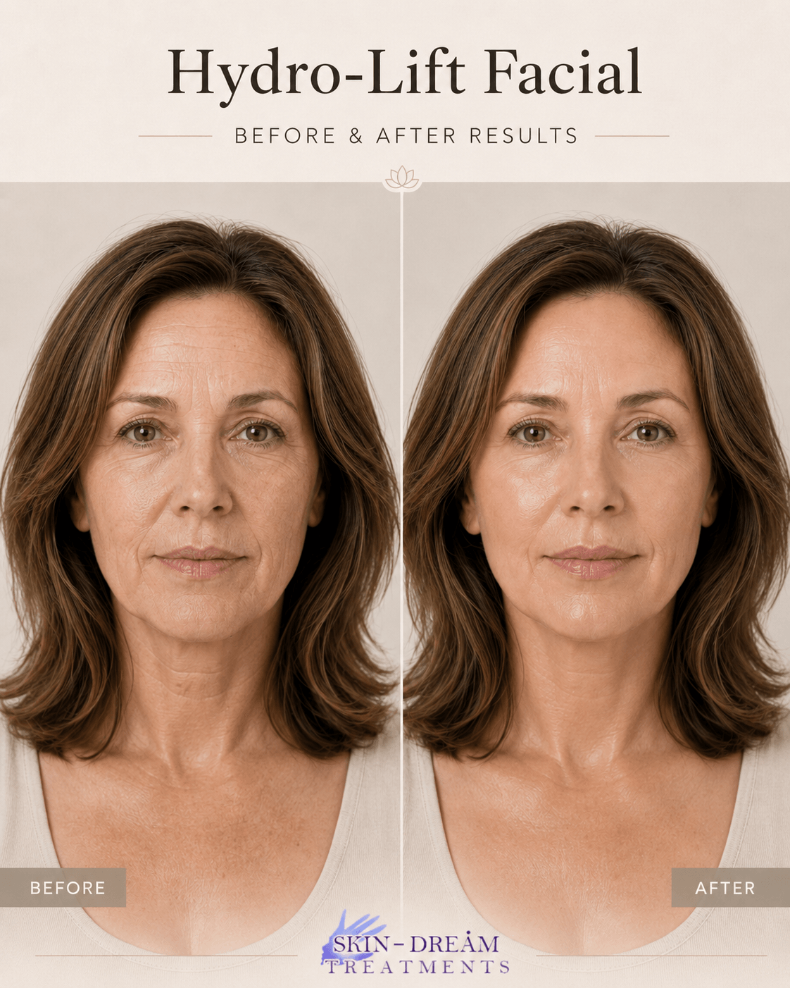 Hydro-Lift Facial Before and After Example 3